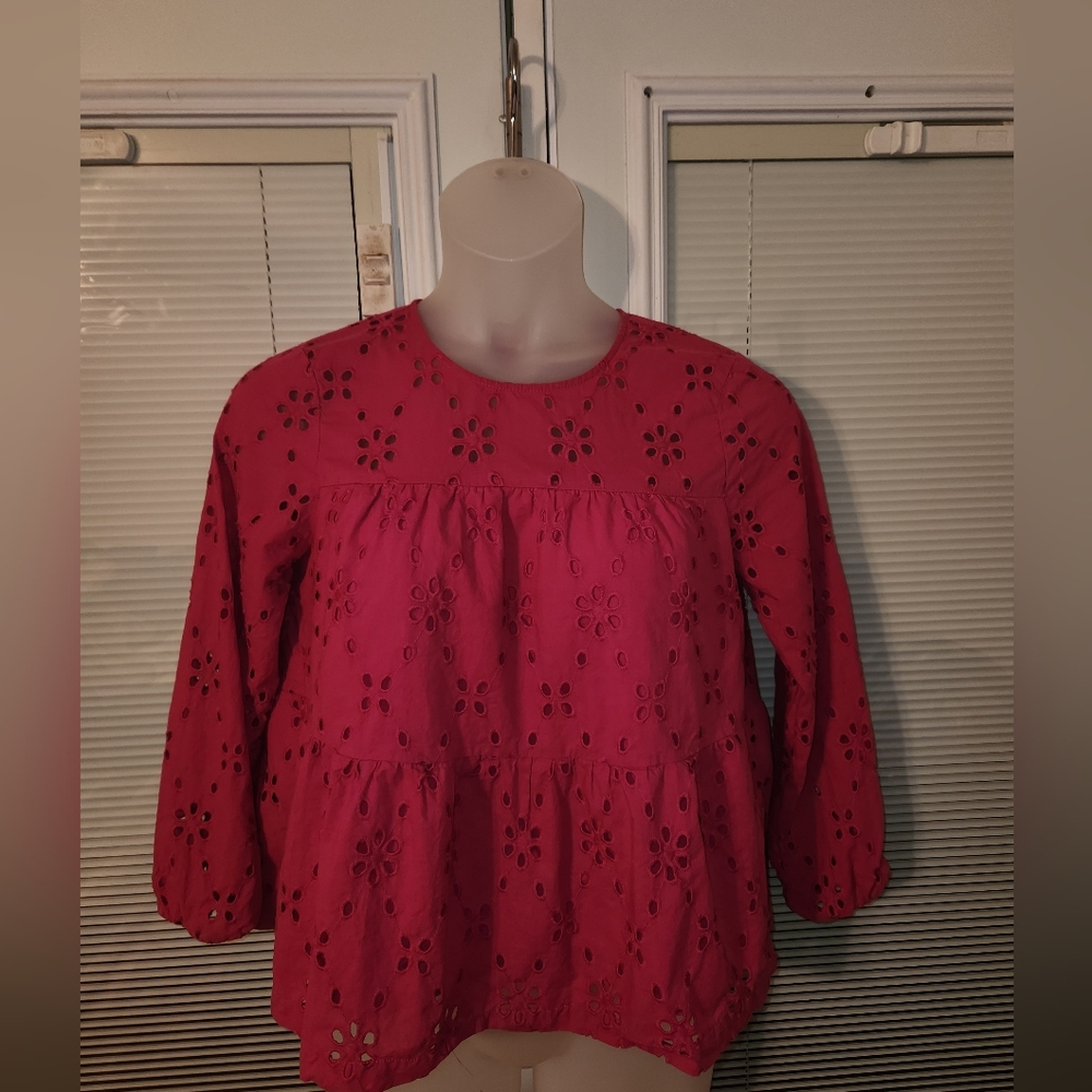 J. Crew Fuschia Ladies Top Size Med